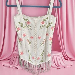 Floral one of a kind y2k tank ✨🪽